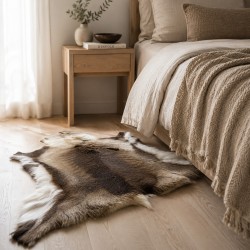 Grand tapis en peau de renne naturelle | Peau de renne nordique naturelle