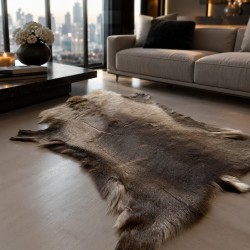 Tapis en peau de renne nordique grand format | Grande peau de renne naturelle