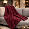 Weinfarbene Fleece-Decke | Weinrote Fleece-Decke | Fleece-Decken |