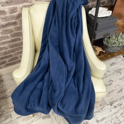 Coperta in Pile Blu Petrolio | Plaid in Pile Blu | Coperte in Pile |