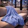 Plaid polaire bleu ciel | Couverture polaire bleu clair | Couvertures polaires |
