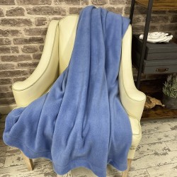 Plaid polaire bleu ciel | Couverture polaire bleu clair | Couvertures polaires |