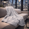 Light Grey Fleece Blanket | Pale Grey Fleece Throw | Fleece Blankets |