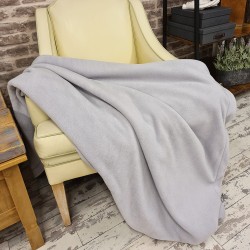 Couverture polaire gris clair | Plaid polaire gris pâle | Couvertures polaires |