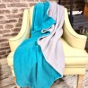 Coperta in Pile Grigia Reversibile | Coperte in Pile Reversibili