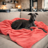 Coral Fleece Dog Blanket | Pink Fleece Pet Blanket | Fleece Dog Blanket