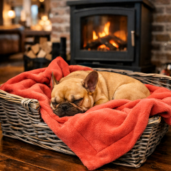 Coral Fleece Dog Blanket | Pink Fleece Pet Blanket | Fleece Dog Blanket