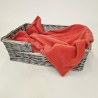 Coral Fleece Hundedecke | Rosa Fleece Haustierdecke | Fleece Hundedecke