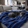 Petrol Blue Fleece Dog Blanket | Fleecy Dog Blanket | Blue Pet Blanket
