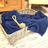 Petrolblaues Fleece-Hundedecke | Flauschige Hundedecke | Blaues Haustierdecke