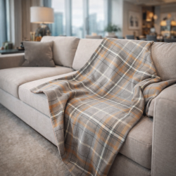Lancio scozzese grigio | Coperte a quadri scozzesi | Lanci a quadri scozzesi grigi