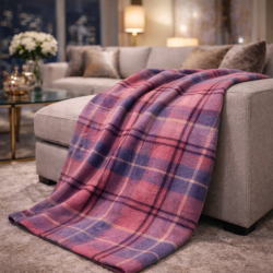 Plaid à carreaux tartan rouge | Couverture à carreaux tartan rouge | Plaids à carreaux tartan rouge