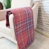 Red Tartan Throw | Red Tartan Check Blanket | Red Tartan Check Throws