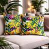 Midsommer Luxus Samtkissen | Floral bedruckte Samtkissen |