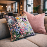 Reversible Velvet Rhapsody Cushions | Reversible Floral Velvet Cushions