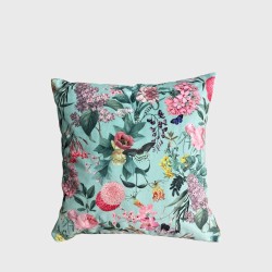 Tranquillity Luxus-Samtkissen | Bedruckte Samt-Blumenkissen |