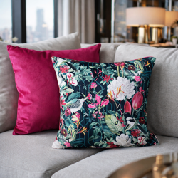 Patagonia Reversible Velvet Cushions | Luxury Tropical Velvet Cushions