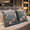 Coussins en velours de luxe style chinoiserie | Coussins en velours imprimé oriental