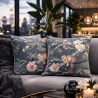 Chinoiserie Luxury Velvet Cushions | Oriental Printed Velvet Cushions