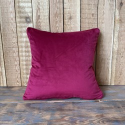 Bright Pink Velvet Scatter Cushions | Plain Pink Velvet Cushions