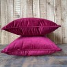 Bright Pink Velvet Scatter Cushions | Einfache Pinke Samtkissen