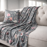 Plaid en velours de luxe à motifs chinois | Plaid en velours imprimé oriental de luxe