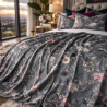Luxuriöse Chinoiserie-Samtdecke | Luxuriöse orientalisch bedruckte Samtdecke