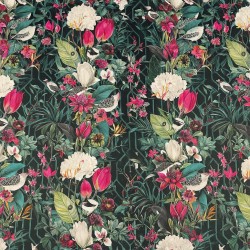 Jeté de lit double face en velours Patagonia | Chemin de lit de luxe en velours imprimé