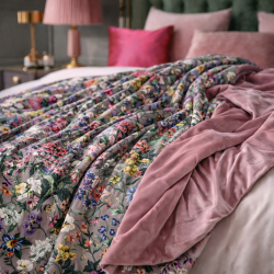 Reversible Velvet Sofa Throw - Rhapsody | Reversible Velvet Bed Runner