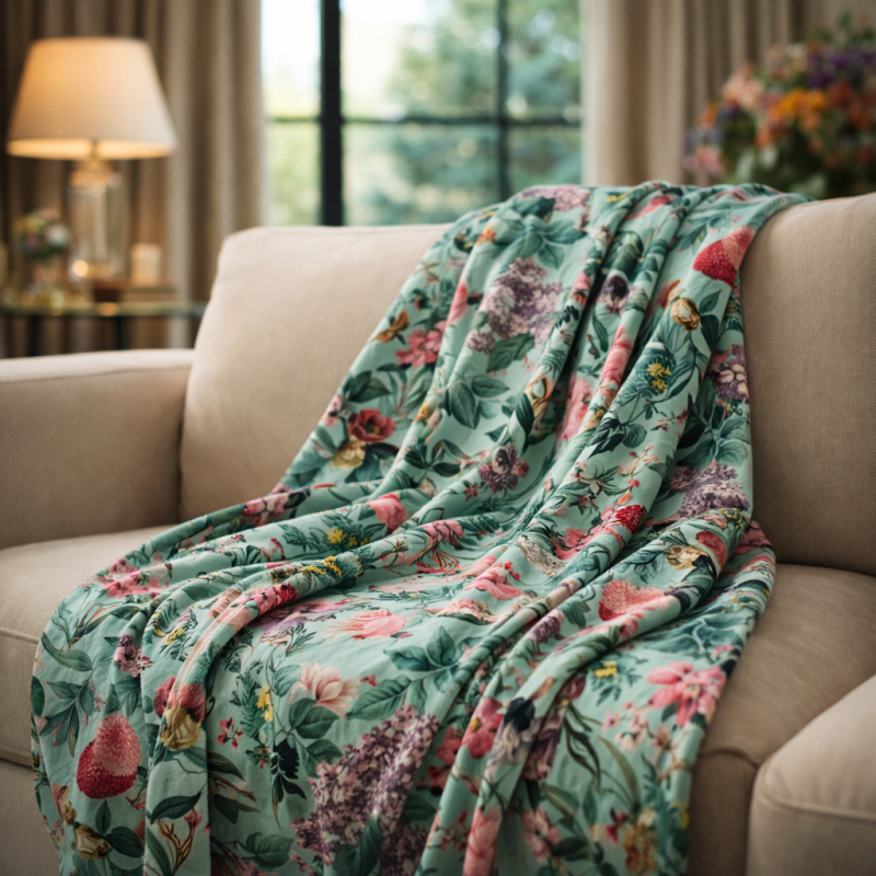Dubbelzijdige Fluwelen Plaid - Rust | Luxe Gedrukte Fluwelen Plaid