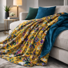 Midsummer Omkeerbare Fluwelen Plaid | Omkeerbare Bloemenprint Fluwelen Plaid
