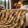 Midsommer Luxus Samtdecke | Beidseitige große florale Samtdecke
