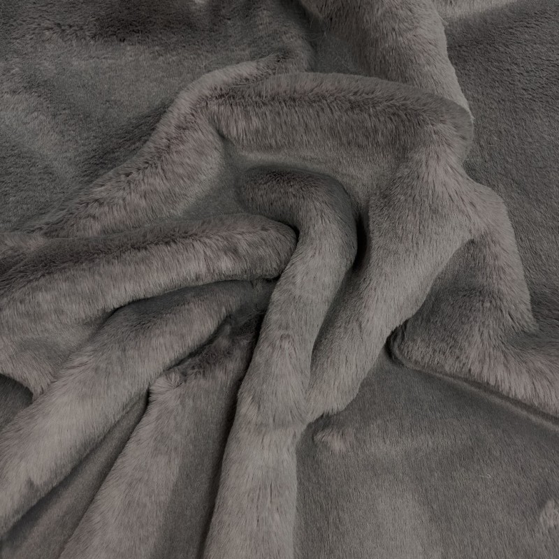 Richmond Graphite Faux Fur Fabric