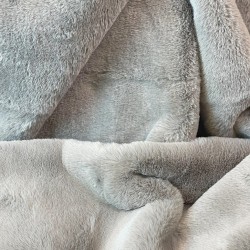 Tissu en fausse fourrure taupe Richmond