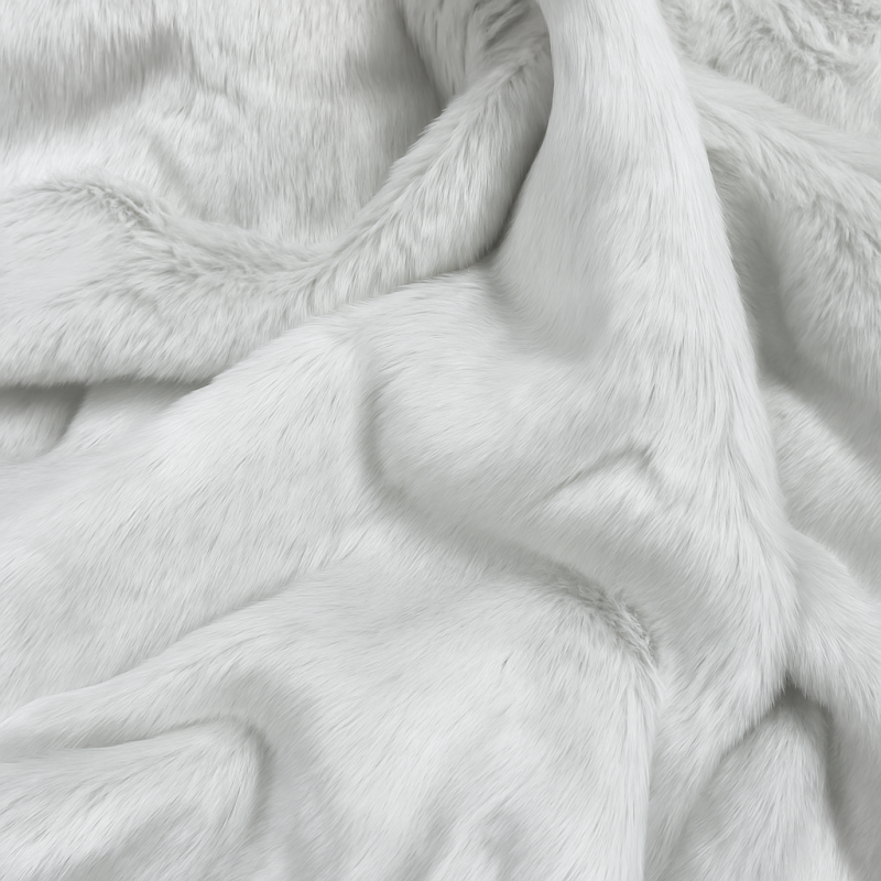 Silver Fox Faux Fur Fabric