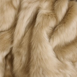 Tissu en fausse fourrure de chameau