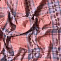 Red Tartan Check Fabric | Red Tartan Fabric | Checked Craft Fabric |