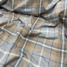 Tessuto a Quadri Tartan Grigio | Tessuto Tartan Grigio | Tessuto per Artigianato a Quadri |