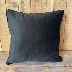 Black Velvet Scatter Cushions | Plain Black Velvet Pillows