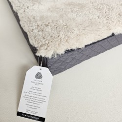 Real Sheepskin Dog Bed | Orthopaedic Memory Foam Pet Bed | Shearling Dog Bed