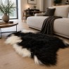 Black & White Icelandic Sheepskin, Natural Icelandic Sheepskin Rug