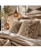 Coussins en peau de mouton