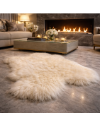 Tapis en peau de mouton